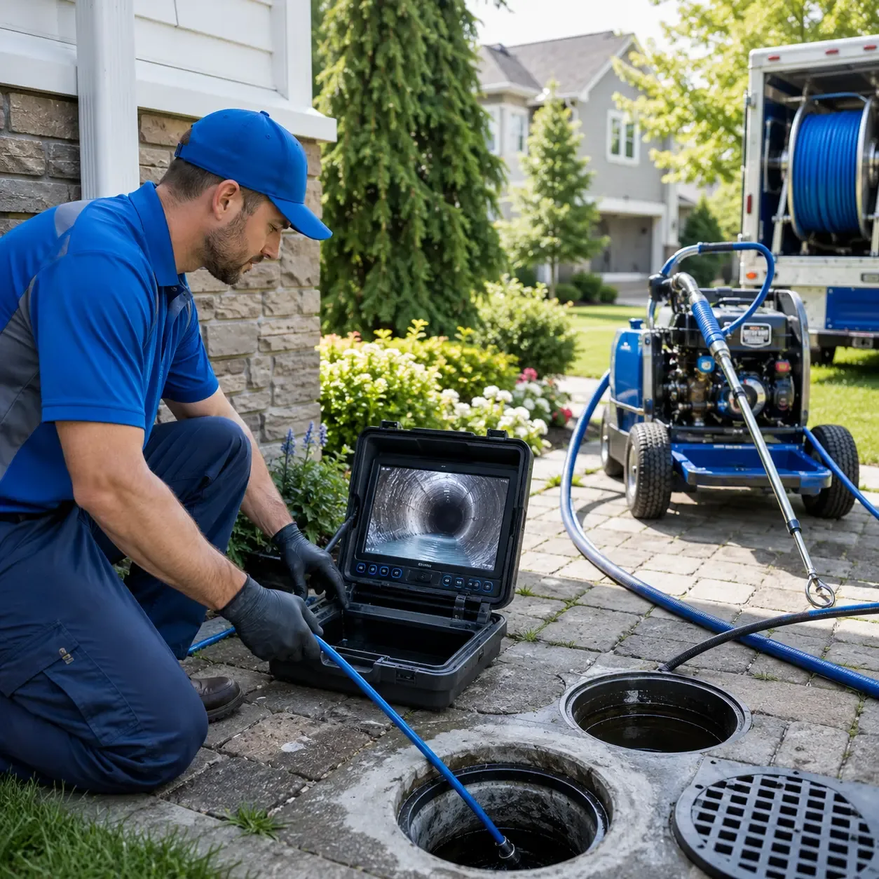 Outdoor drain cleaning professionals serving Bradford, NH