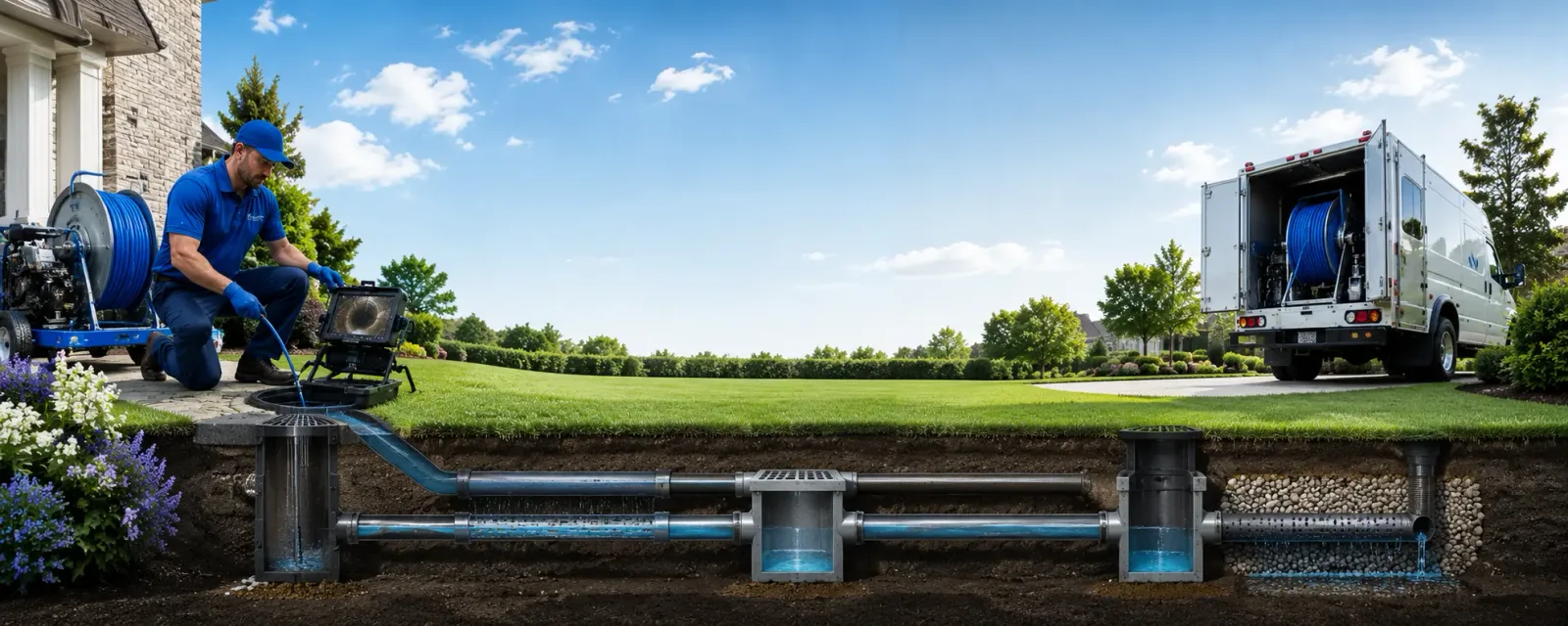 Outdoor drain cleaning information for Bradford, NH
